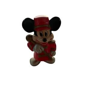 Vintage Knickerbocker Band Leader Mickey Mouse 8” Coin Bank Plastic